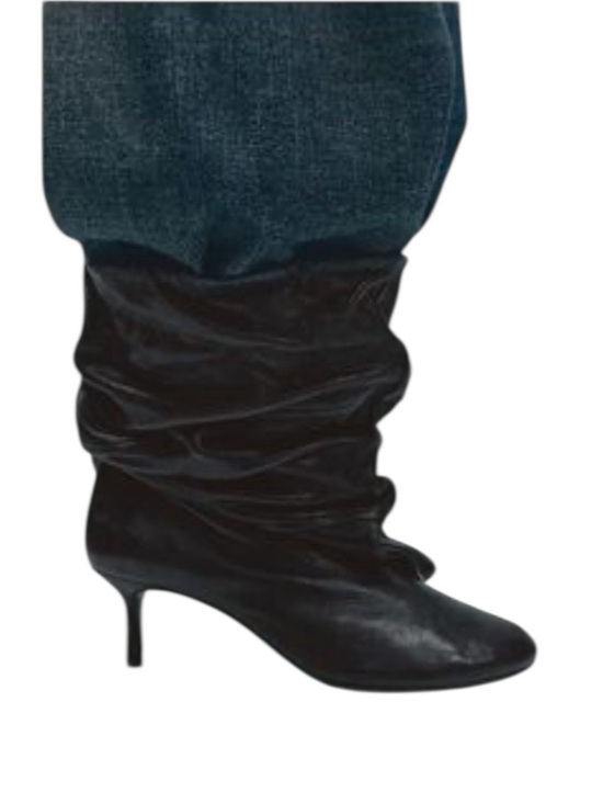 H&M Studio Collection 2026 NWT Heeled Leather Boots in Sz 38 - Picture 2 of 11